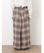【M/Lサイズ】チェック柄ワイドパンツ