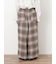 【M/Lサイズ】チェック柄ワイドパンツ
