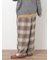 【M/Lサイズ】チェック柄ワイドパンツ