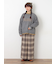 【M/Lサイズ】チェック柄ワイドパンツ