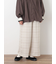 【M/Lサイズ】チェック柄ワイドパンツ