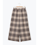 【M/Lサイズ】チェック柄ワイドパンツ