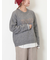 ロゴ刺繍プルオーバーニット