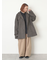 シャギーチェックコート
