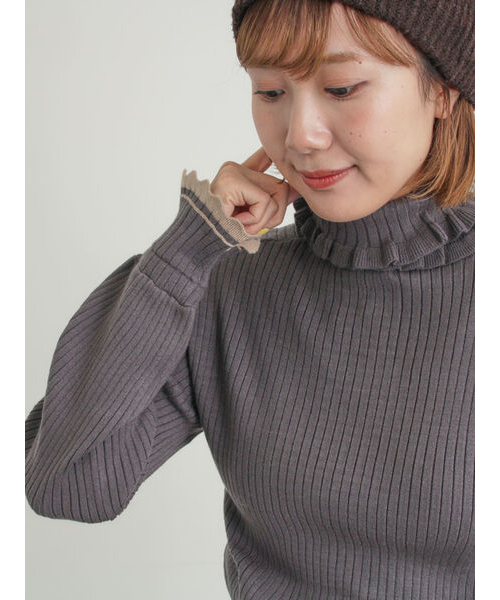 tama ☺︎様　グレートップス　即日発送 セール】【Jasmine】ワンショルハイネックセクシーニットトップス