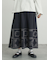 裾モチーフ刺繍ギャザースカート