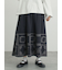 裾モチーフ刺繍ギャザースカート