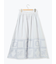 裾モチーフ刺繍ギャザースカート