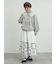 裏毛3Dレース襟付きスウェット