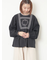 胸元モチーフ刺繍レースブラウス