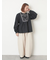 胸元モチーフ刺繍レースブラウス