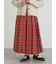 【帯電防止裏地】柄アソートプリーツスカート