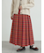 【帯電防止裏地】柄アソートプリーツスカート