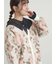 無地・花柄シャギーVネックカーディガン