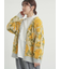 無地・花柄シャギーVネックカーディガン
