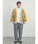 無地・花柄シャギーVネックカーディガン