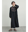 【S/Mサイズ】切替配色刺繍ワンピース