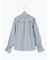 フリル襟ブラウス