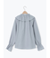 フリル襟ブラウス