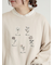 クロスステッチフラワー刺繍スウェット