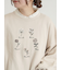 クロスステッチフラワー刺繍スウェット