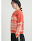 山柄ジャカードニット