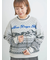 山柄ジャカードニット