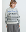 山柄ジャカードニット