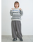 山柄ジャカードニット
