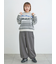 山柄ジャカードニット