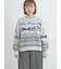 山柄ジャカードニット