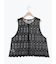 裾スカラップレースベスト