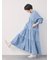 【オーガニックコットン】デニムティアードワンピース