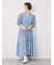 【オーガニックコットン】デニムティアードワンピース