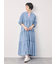 【オーガニックコットン】デニムティアードワンピース