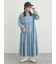 【オーガニックコットン】デニムティアードワンピース