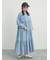 【オーガニックコットン】デニムティアードワンピース
