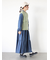 【オーガニックコットン】デニムティアードワンピース