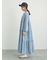 【オーガニックコットン】デニムティアードワンピース