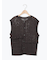 前後2WAYパッチワークニットベスト