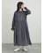 花柄シャーリングワンピース