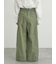 綿ナイロンワイドパンツ