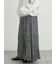 柄アソートワッシャーティアードスカート