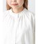 袖シャーリングギャザーブラウス