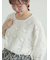 レース膨れジャガードプルオーバー