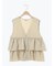 (セットアップ可)フリルジップベスト