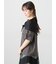 三角ストール付カットワーク刺繍Tシャツ