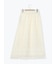 刺繍レースメッシュスカート