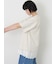 【接触冷感】ミニ裏毛切替フラワープリントTシャツ