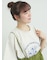 【接触冷感】ミニ裏毛切替フラワープリントTシャツ
